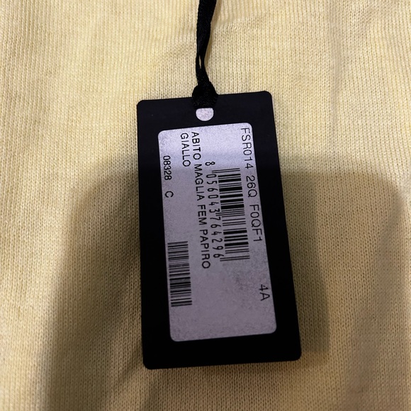 NWT Authentic Fendi Knit Cotton Dress with Logi Silk Back Little Girl Size 4 - Picture 10 of 10